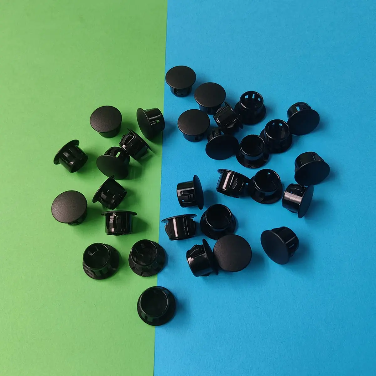 ZYYC Black Hole Plugs 13mm (1/2 Inch) Plastic Hole Plugs, 30 Pcs | For Furniture, Cabinets, Pipes - view 5