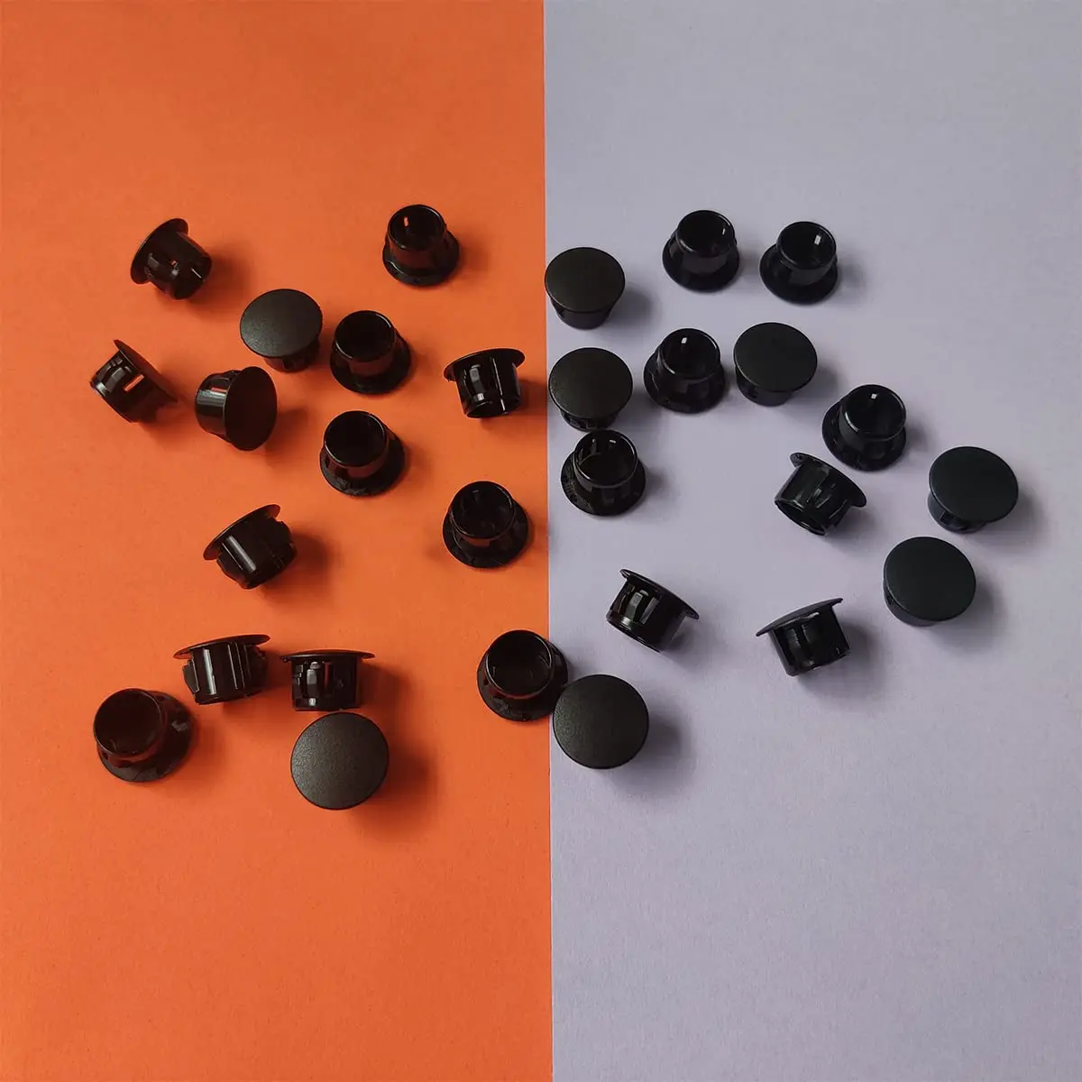 ZYYC Black Hole Plugs 13mm (1/2 Inch) Plastic Hole Plugs, 30 Pcs | For Furniture, Cabinets, Pipes - view 6