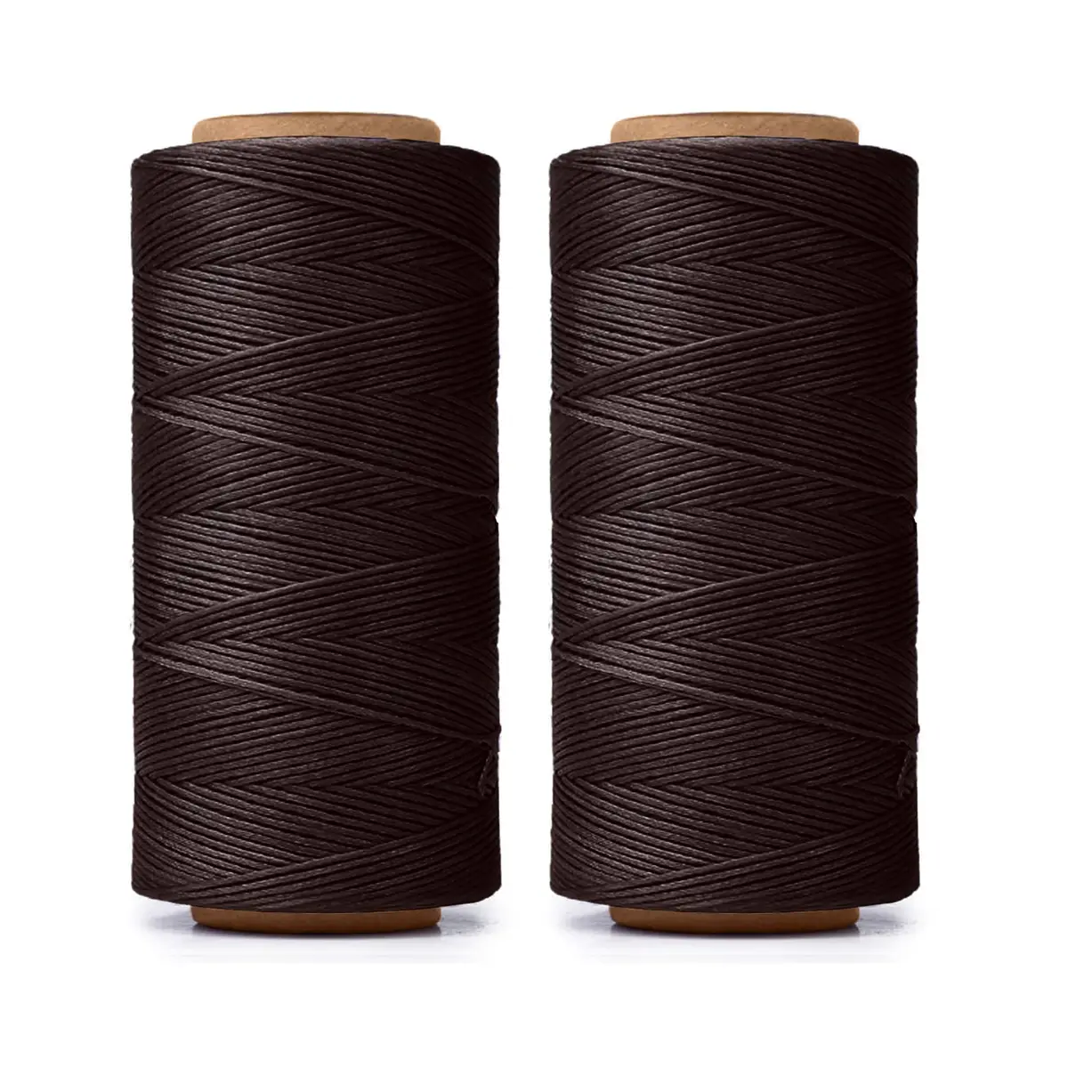 HILELIFE Waxed Thread for Leather Sewing 150D 0.8mm Brown | Strong, Durable & Lightly Waxed - main product image