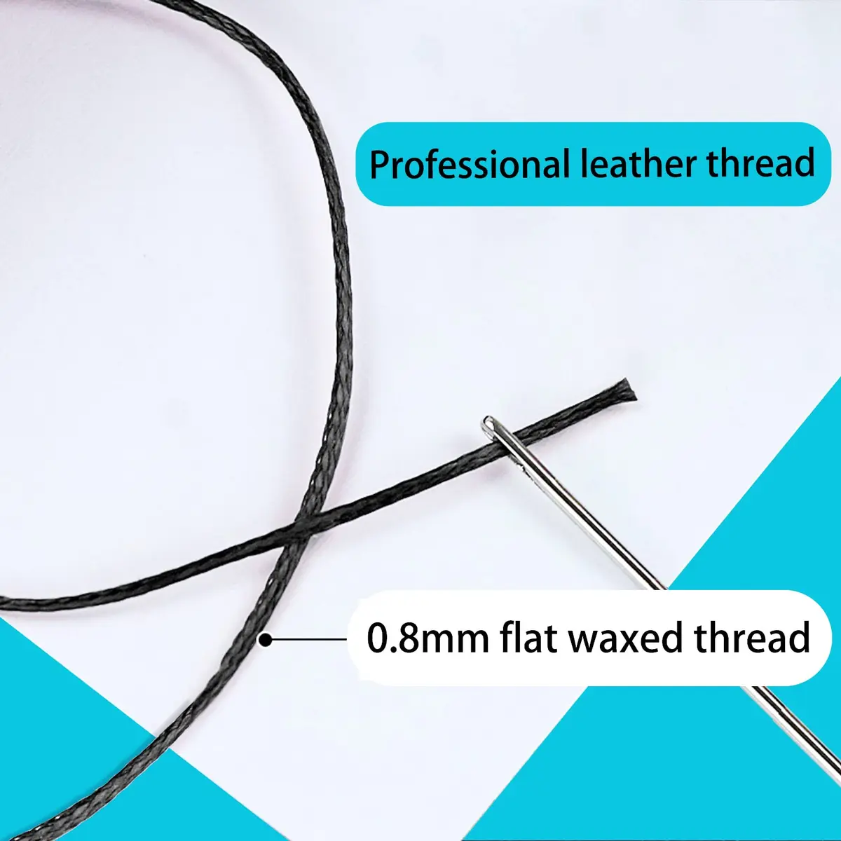 HILELIFE Waxed Thread for Leather Sewing 150D 0.8mm Brown | Strong, Durable & Lightly Waxed - view 4