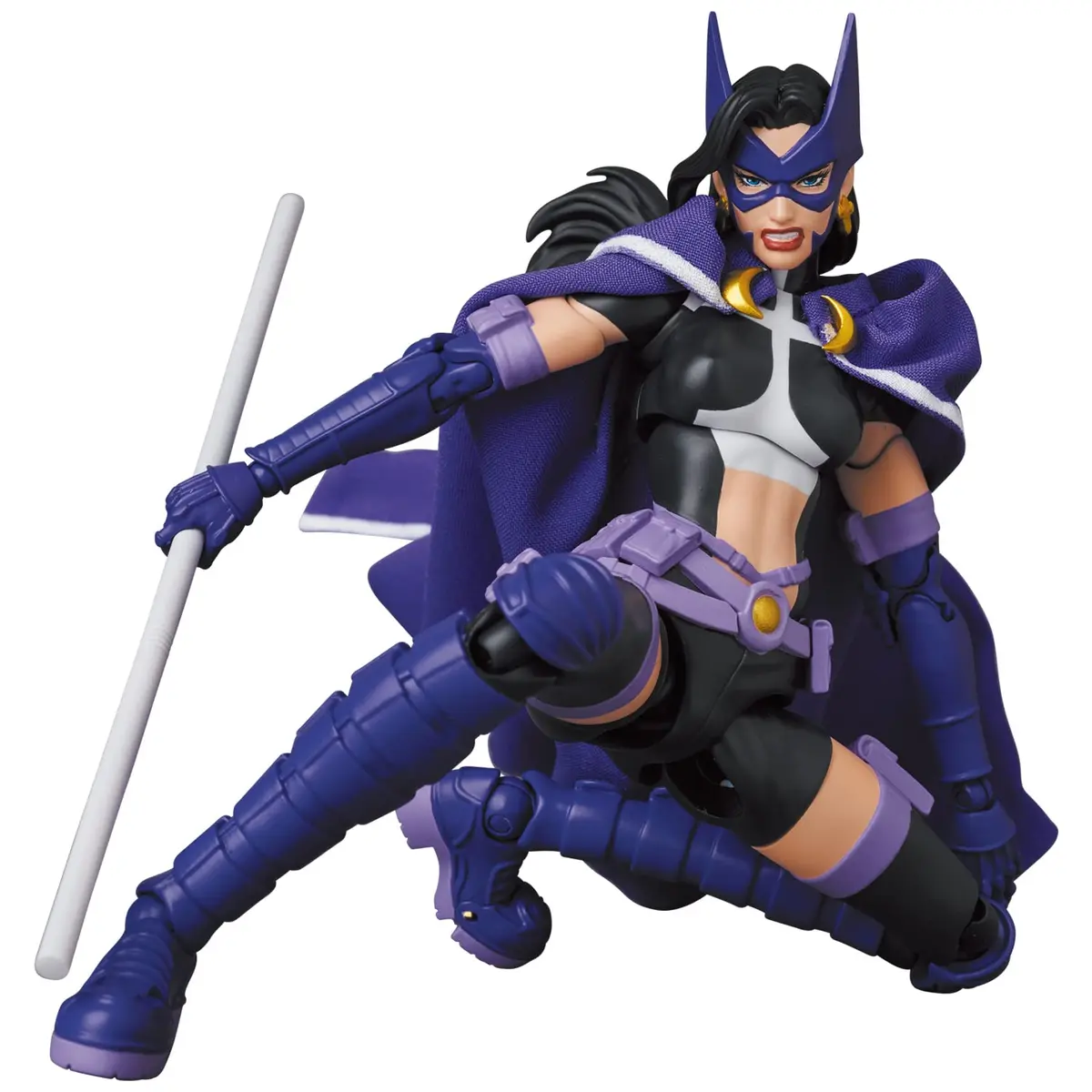 Medicom Batman: Hush Huntress Action Figure 8" | Multicolor, Fabric Cape, 2 Facial Expressions - view 5