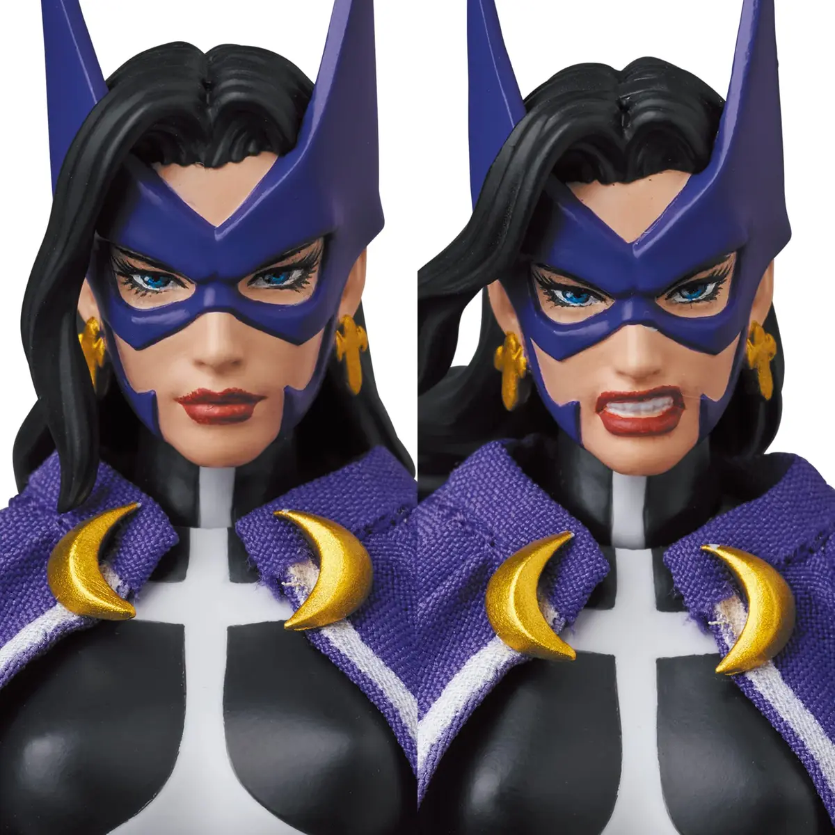 Medicom Batman: Hush Huntress Action Figure 8" | Multicolor, Fabric Cape, 2 Facial Expressions - view 7