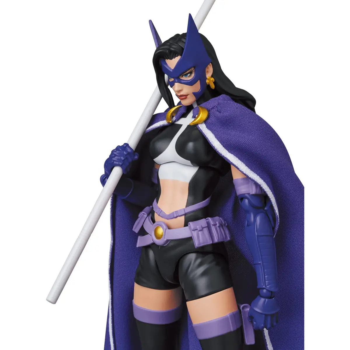 Medicom Batman: Hush Huntress Action Figure 8" | Multicolor, Fabric Cape, 2 Facial Expressions - view 2
