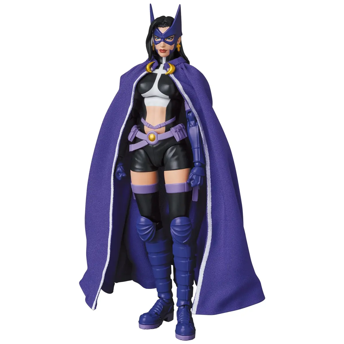 Medicom Batman: Hush Huntress Action Figure 8" | Multicolor, Fabric Cape, 2 Facial Expressions - view 3
