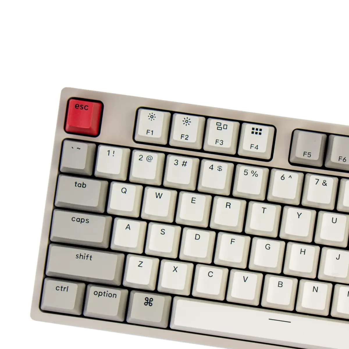 Keychron C2 Full Size Wired Mechanical Keyboard, Retro Color, Red Switch | 104 Keys, Mac & Windows Compatible - view 6