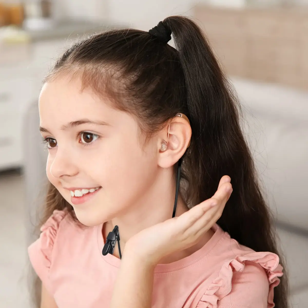 BBTO Hearing Aid Clips 4-Pack | 30.5cm (12 Inch) Adjustable Silicone Grip, Prevent Loss Secure Fit, Portable Protector Rope, Hearing Aid Accessories for Daily Work Exercise - view 6