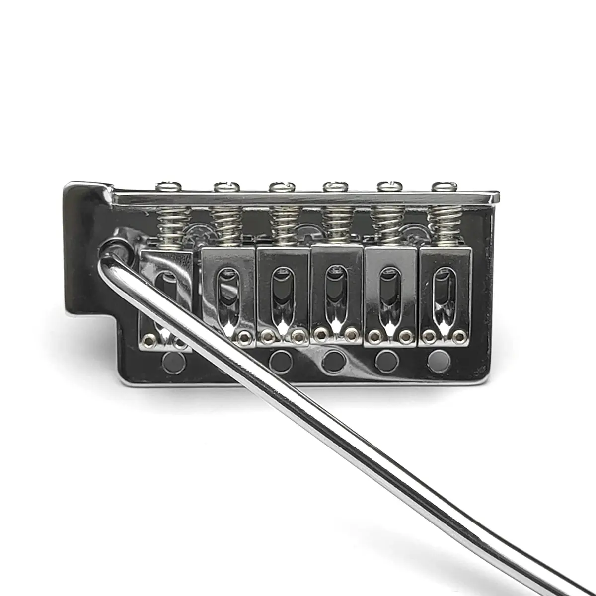 SAPHUE 52.5mm Guitar Stratocaster Tremolo Bridge Set for Fender Strat Squier Electric Guitar Replacement (Chrome, 52.5mm) | All Metal, 10.8mm String Spacing - view 5