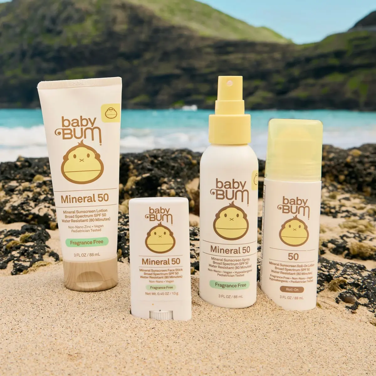 Sun Bum Baby Bum Mineral SPF 50 Roll-On Sunscreen 88g (3 Fl Oz) | Reef-Safe, Vegan Formula for Sensitive Skin - view 3