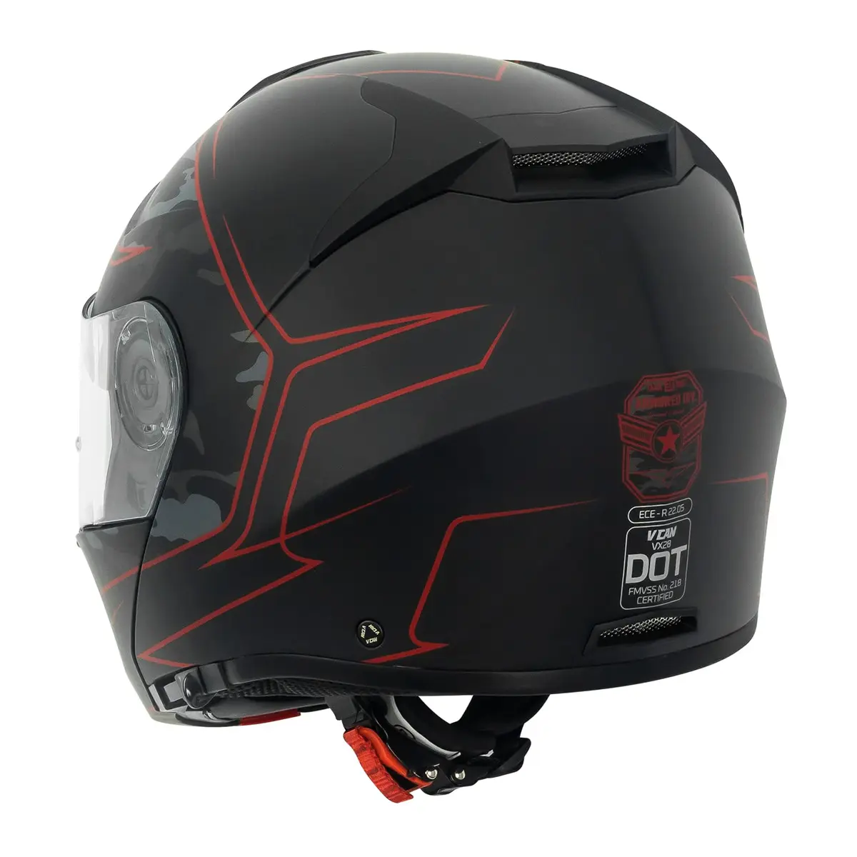 VCAN VX28 Full Face Motorcycle Helmet X-Large | DOT & ECE Approved, Coolmax Cheek Pad & OTG Ready - view 4