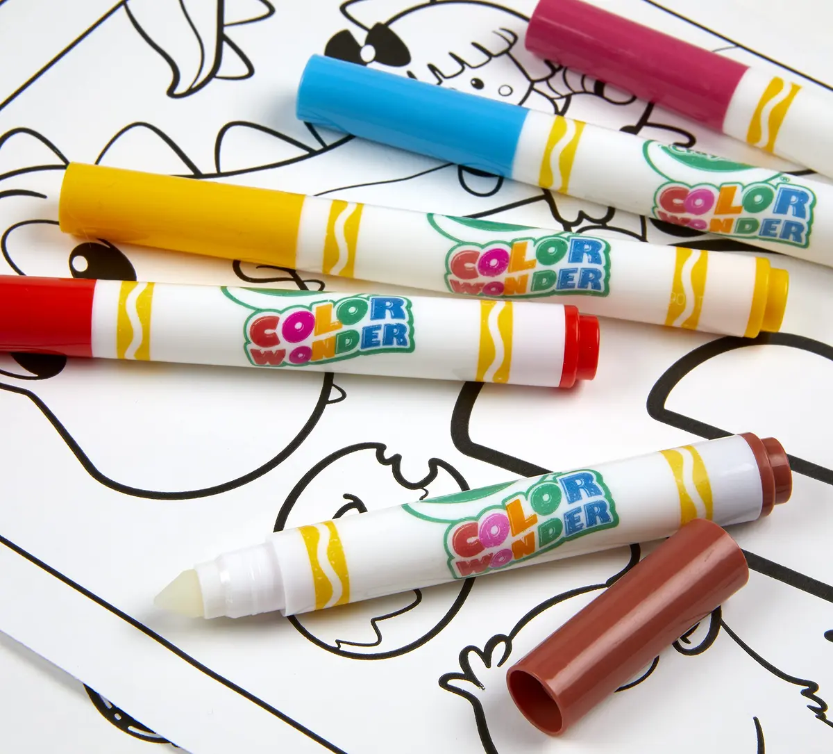 Crayola Color Wonder Alpha Pets Mess Free Coloring Set with 24 Pages & 5 Markers | Toddler Activity for Ages 3+ - view 5