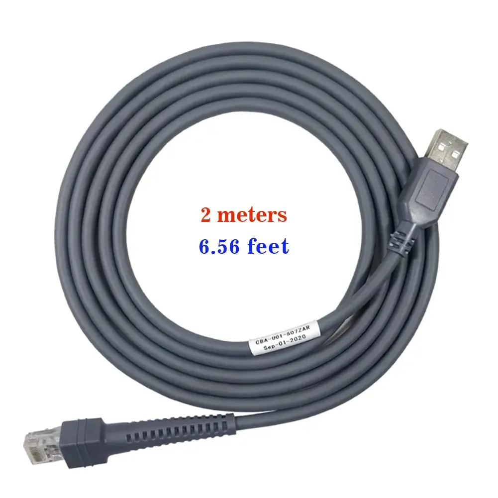 VOTTAN Barcode Scanner USB Cable LS2208/A LI2208 LS4278 STB4278 LI4278 USB to RJ45 2m (6.56ft) | Compatible with Symbol Zebra Scanners - view 5