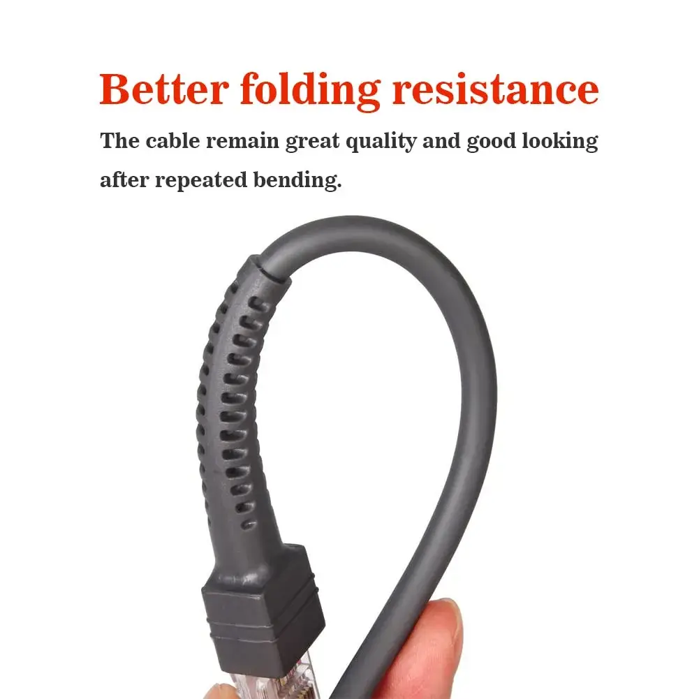 VOTTAN Barcode Scanner USB Cable LS2208/A LI2208 LS4278 STB4278 LI4278 USB to RJ45 2m (6.56ft) | Compatible with Symbol Zebra Scanners - view 3