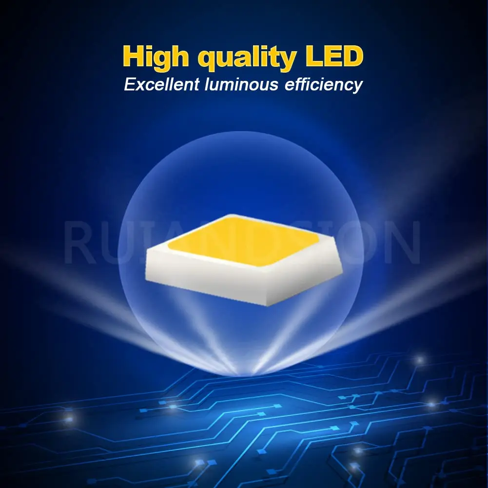 Ruiandsion H3 LED Fog Light Bulbs 6000K White | Super Bright 2835 10SMD Chips 9-30V - view 3