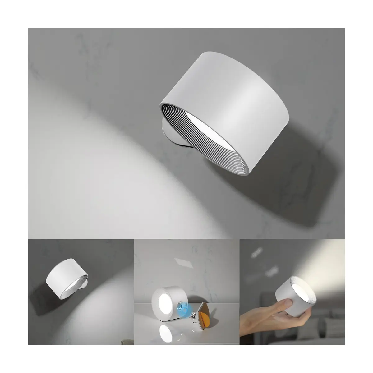 Koopala LED Wall Sconces 94x80x45mm | Rechargeable Cordless Magnetic Wall Light - main product image