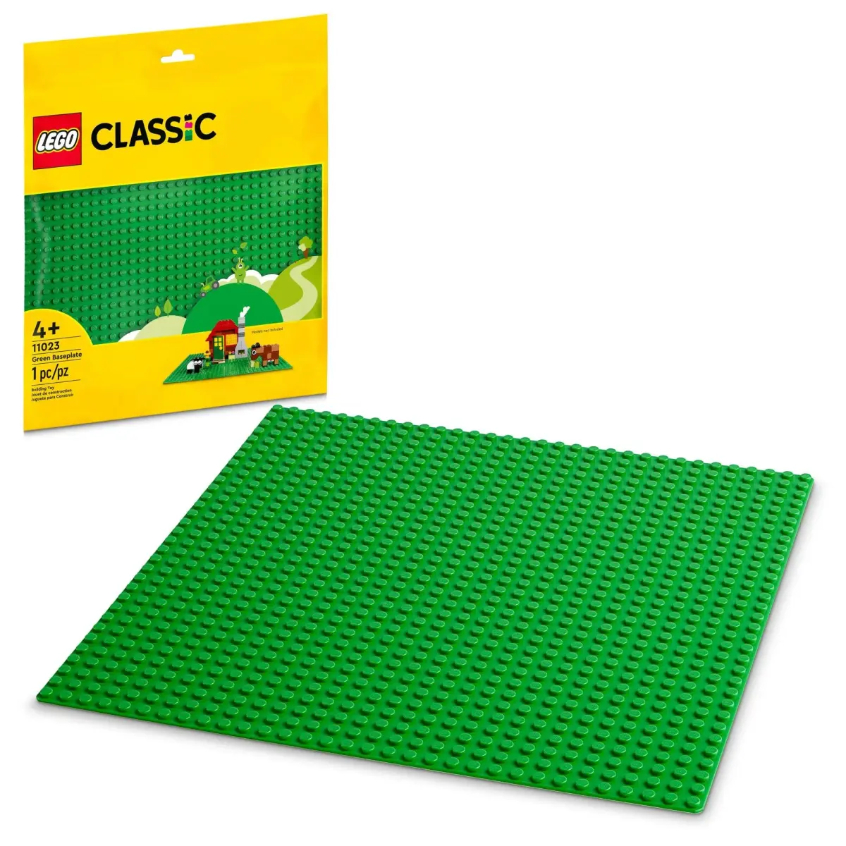 LEGO Classic Green Baseplate 32x32 Studs | ASTM-Tested Educational Toy for Kids 4+ - main product image