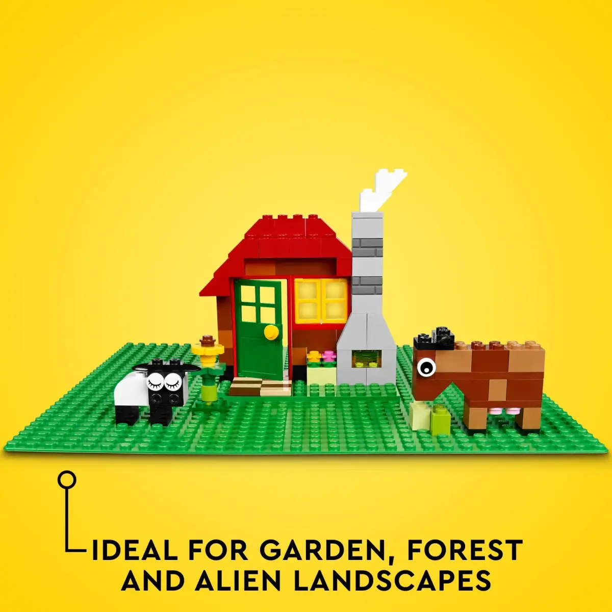 LEGO Classic Green Baseplate 32x32 Studs | ASTM-Tested Educational Toy for Kids 4+ - view 3