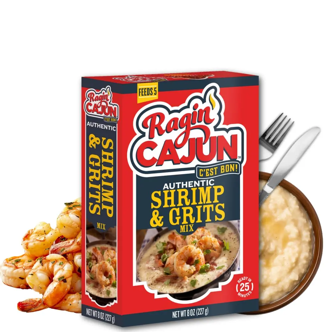 Ragin' Cajun Shrimp & Grits Mix 8 oz | Ready in 25 Minutes, Louisiana Creole Flavor - main product image