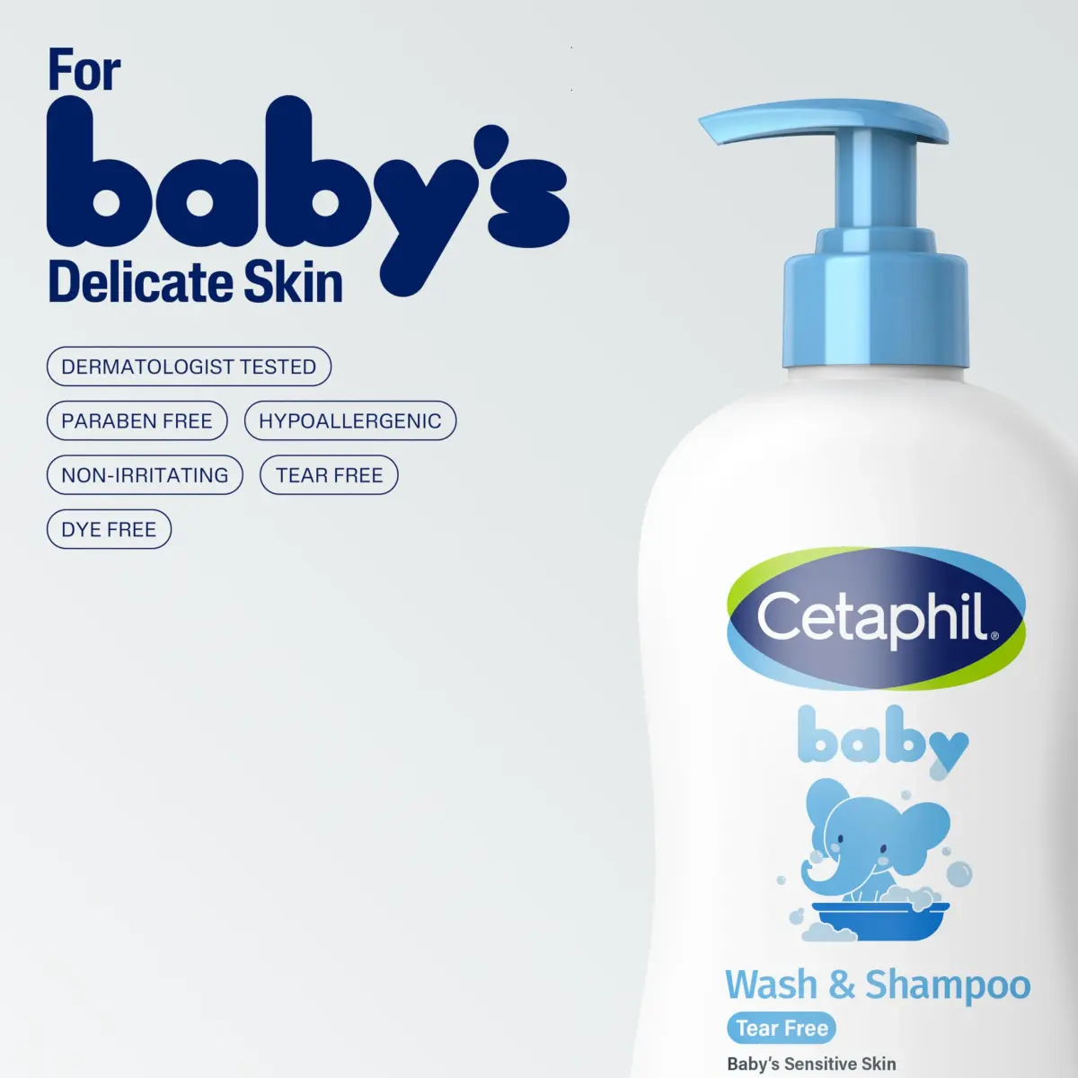 Cetaphil Baby Shampoo and Body Wash with Organic Calendula, 7.8oz | Hypoallergenic, Tear-Free, Dermatologist Tested - view 6