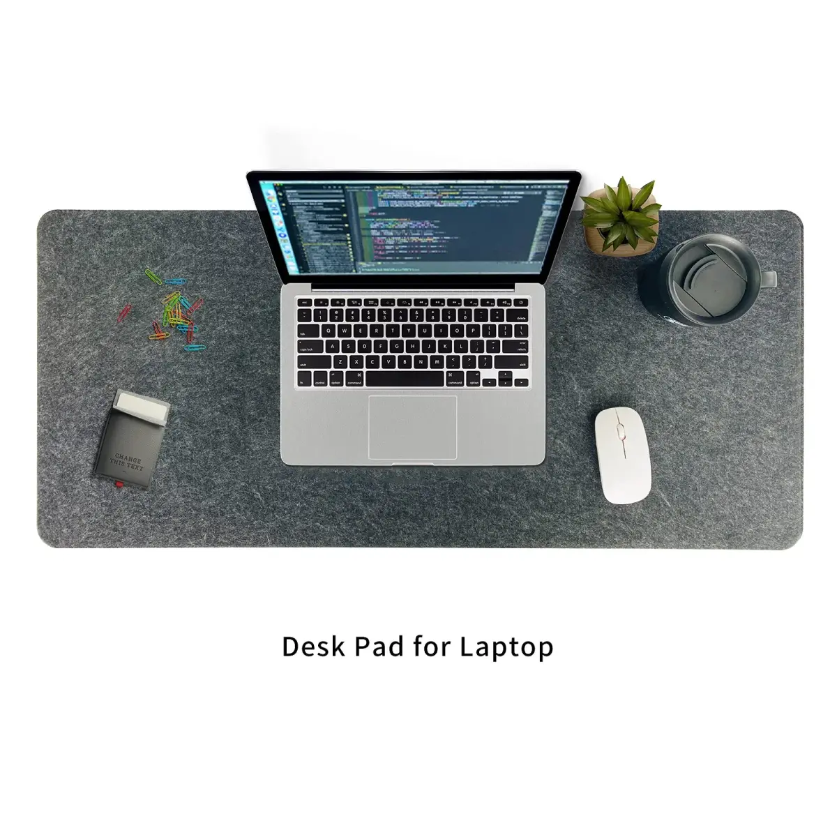 DAWNTREES Non-Slip Felt Desk Mat, 90cm x 40cm (36" x 16") | Protects Desks from Scratches & Spills - view 8