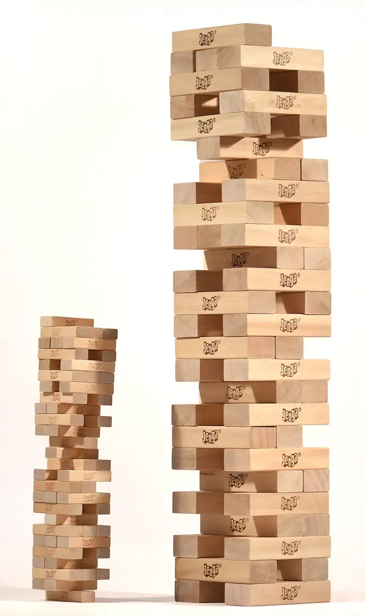 Jenga Giant Sport, Stacking Game with Tournament Chart & Travel Bag | Giant Wooden Blocks for Kids & Adults - view 5