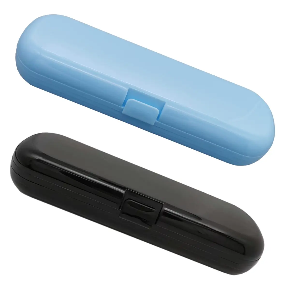 Hovesty 2 Pcs Electric Toothbrush Travel Case, Portable Travel Toothbrush Holder for Electric Toothbrush Set (Blue and Black) | Travel-Friendly & Durable - main product image