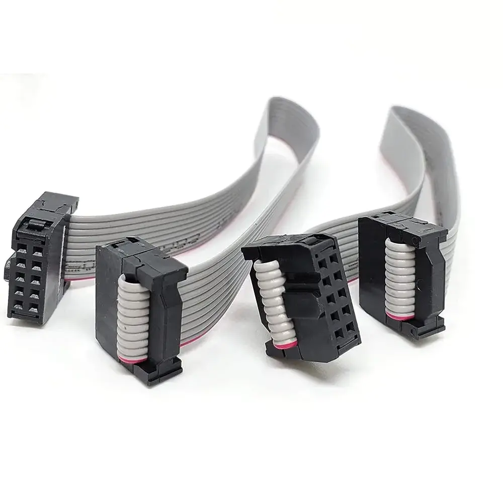 Treedix 2PCS IDC Ribbon Cable 20cm (7.87in) | 10-Pin Female to Female Connector, 2.54mm Pitch - view 5