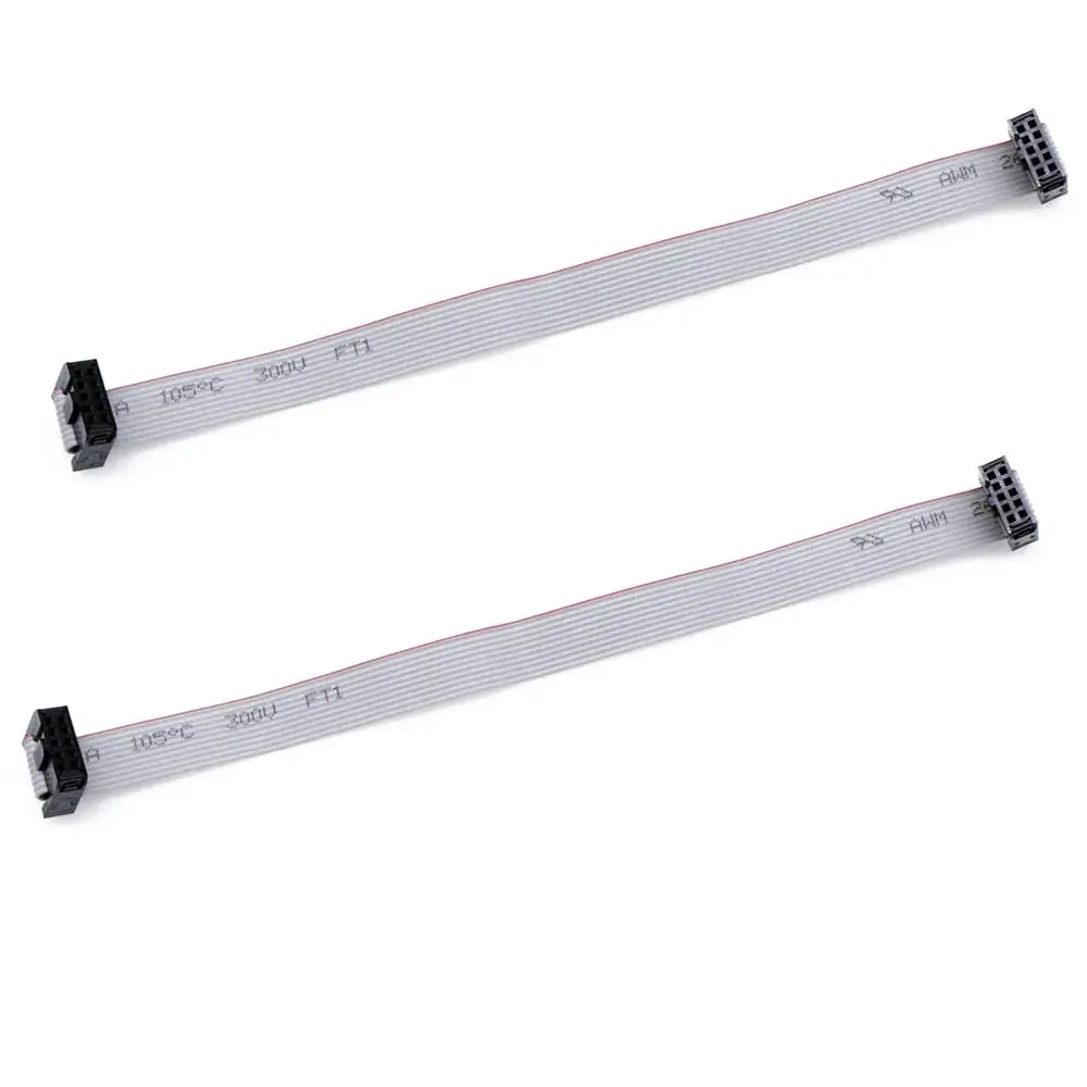 Treedix 2PCS IDC Ribbon Cable 20cm (7.87in) | 10-Pin Female to Female Connector, 2.54mm Pitch - view 2