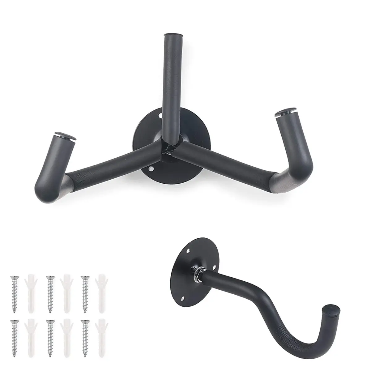Jashem Guitar Wall Mount - Acoustic, Electric, Bass, Ukulele, Banjo, Mandolin Hanger (2-Pack, 250g / 0.55lb) | Securely Holds Instruments - view 4