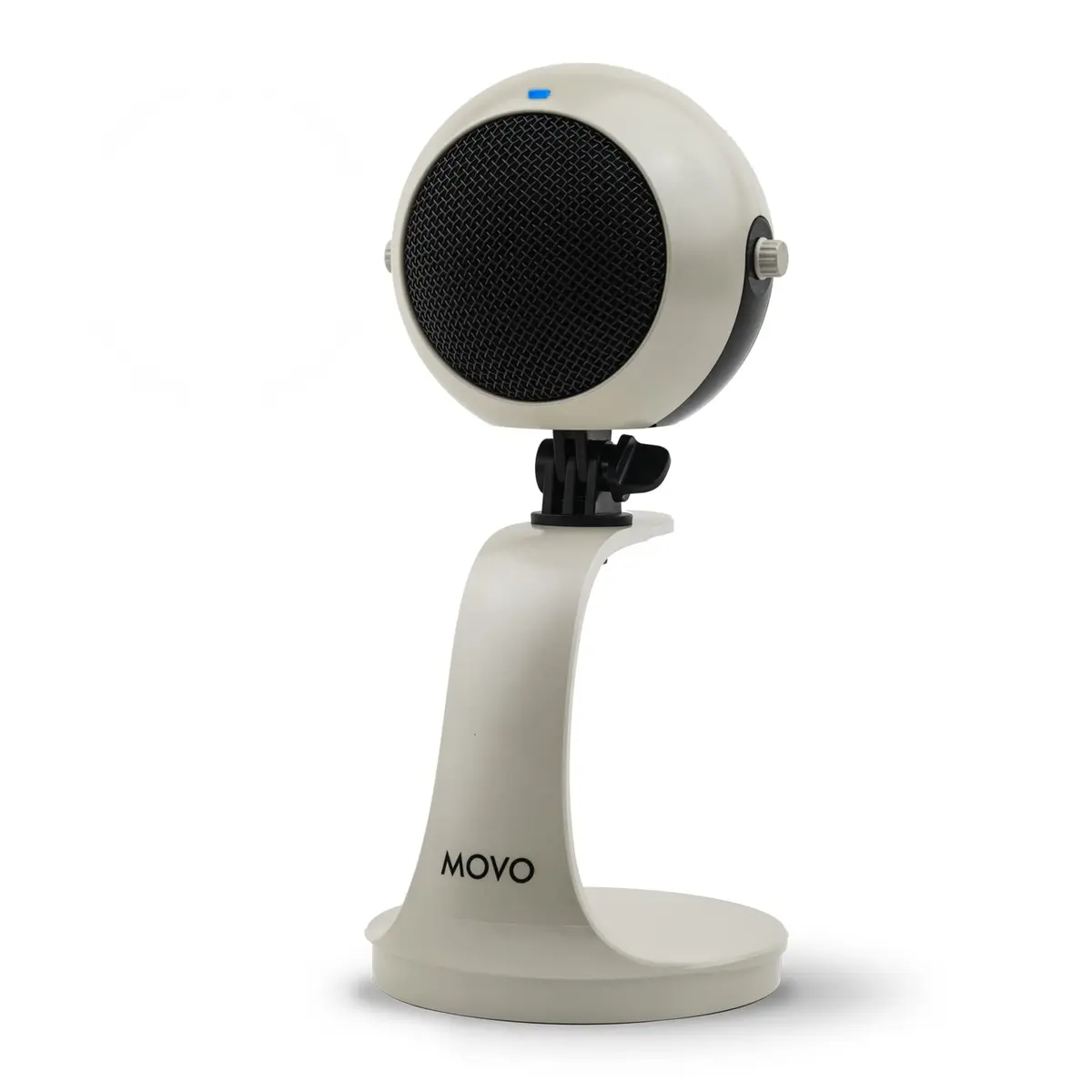 Movo WebMic USB Dictation Microphone in White – Cardioid for Vibe Coding | Clear Voice Capture for Accurate Speech - main product image