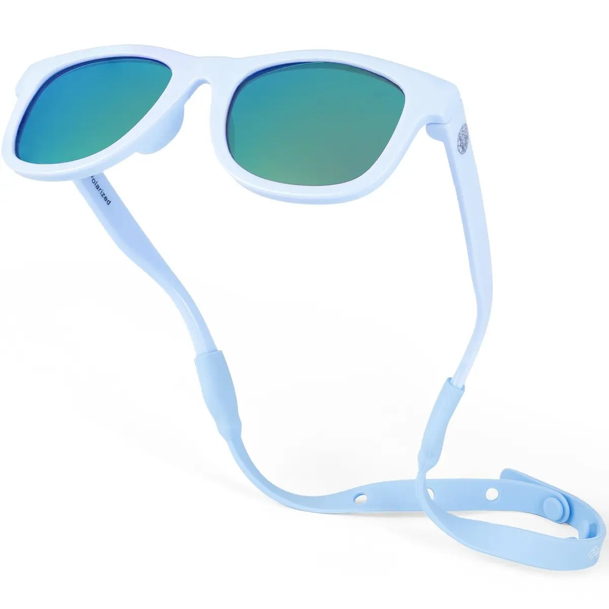 BABY SUNNIES Polarized Baby Sunglasses Sky Blue 0-24 Months | UV400 & BPA-Free - main product image