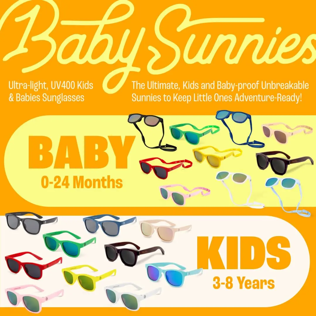 BABY SUNNIES Polarized Baby Sunglasses Navy Blue 0-24 Months | UV400 Polarized, BPA-Free, Unbreakable, Adjustable Strap - view 8