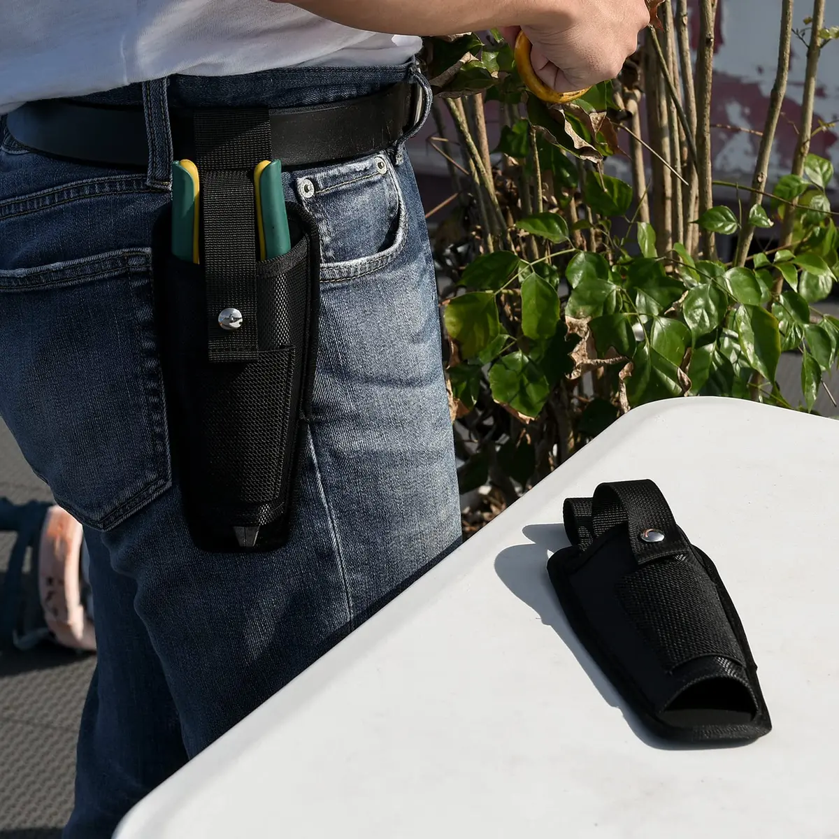 Homakover 2 Pack 1680D Utility Holster Pouch Holder for Pruning Shears & Folding Knife | Fits Tools Up to 8 Inches - view 6
