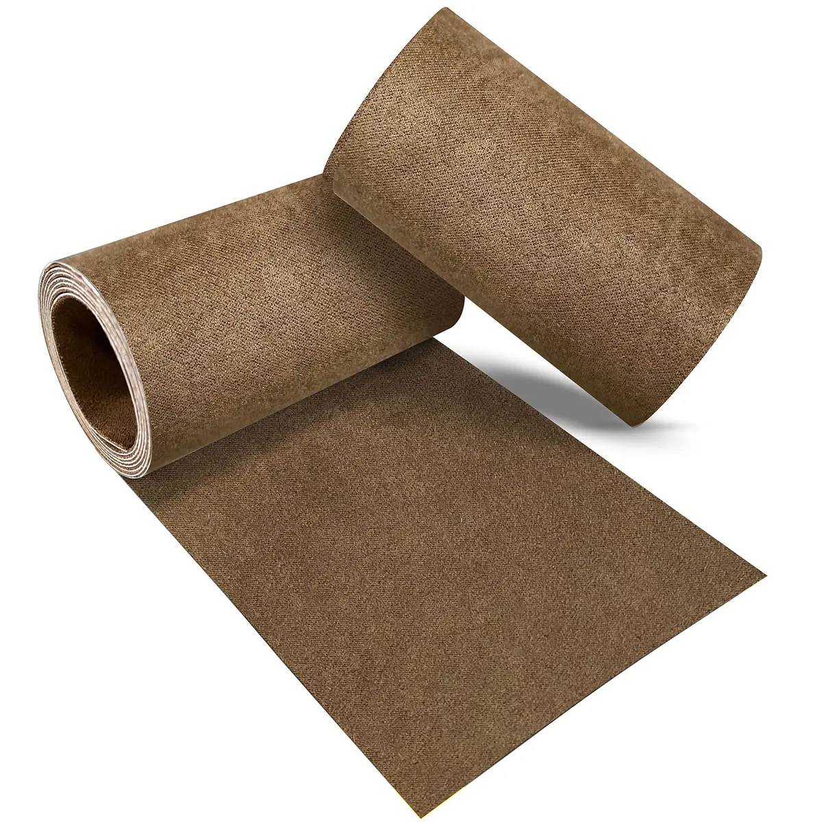 Azobur Velvet Repair Patch, Self-Adhesive Flannel Fabric, Brown | Microfiber Sofa & Car Seat Patch - main product image