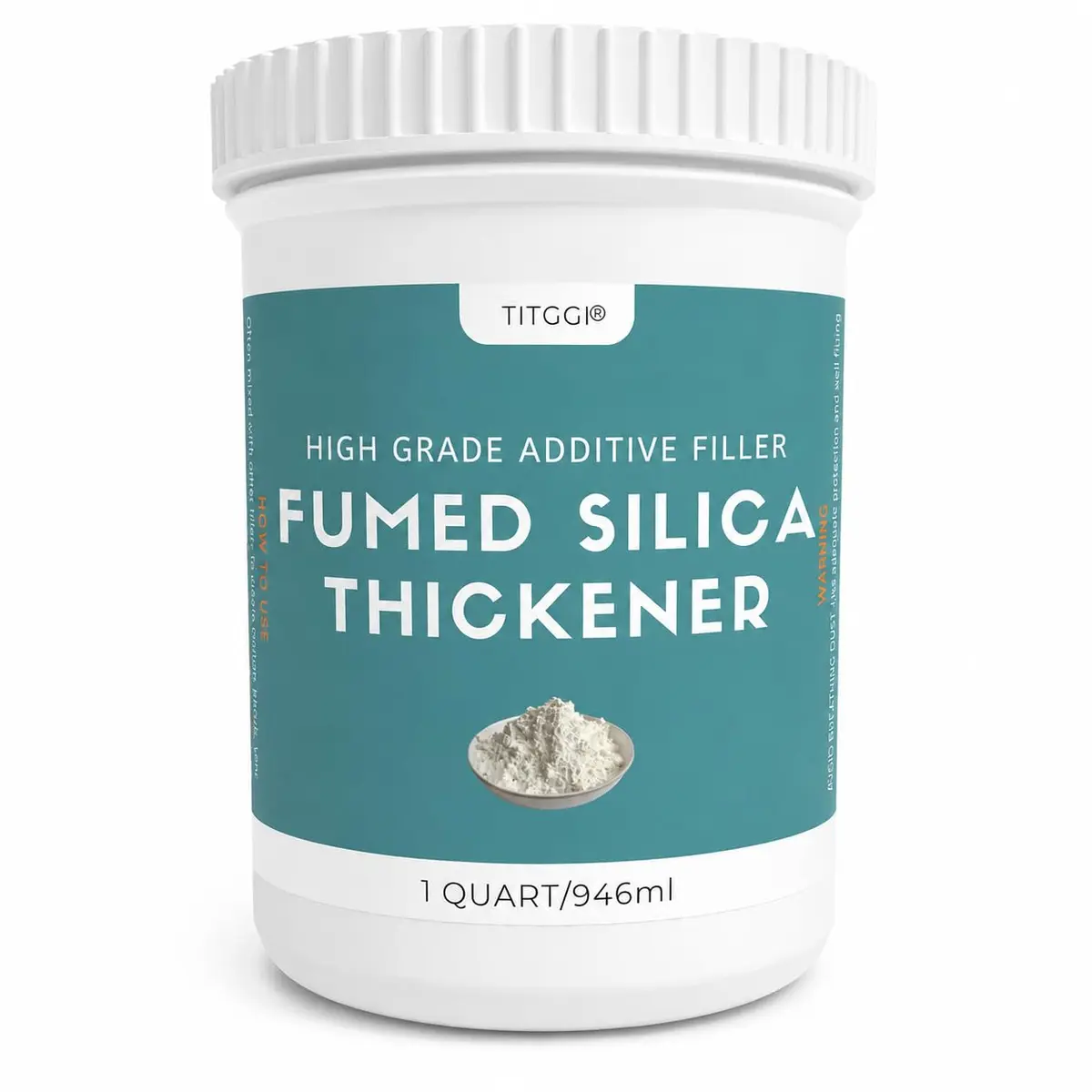 TITGGI Fumed Silica Thickener for Epoxy Resin & Coatings | Control Viscosity & Sag, 1 Quart - main product image