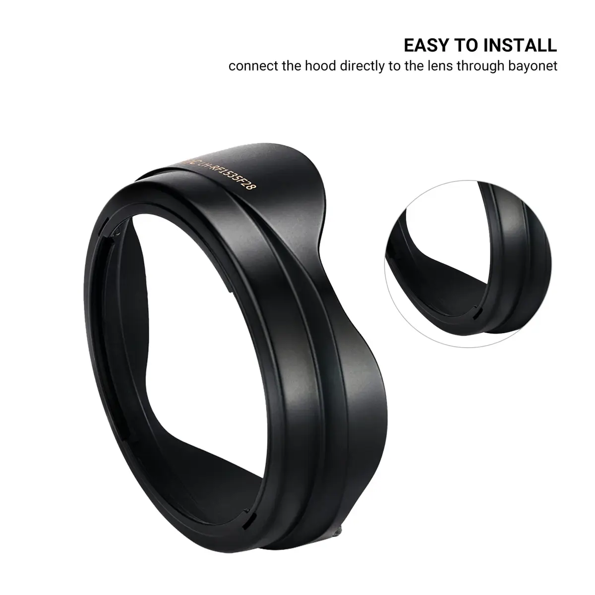 JJC Lens Hood for Canon RF 15-35mm F2.8L IS USM | Replaces Canon EW-88F, Reversible, Lightweight & Durable - view 5