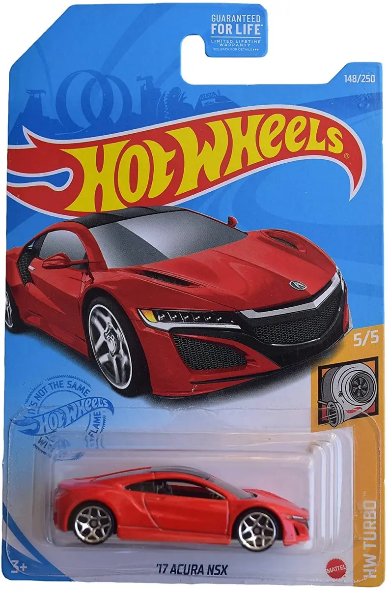 Hot Wheels 1:64 Scale Acura NSX Red Die Cast Car | Compact, Authentic & Portable for Kids - main product image