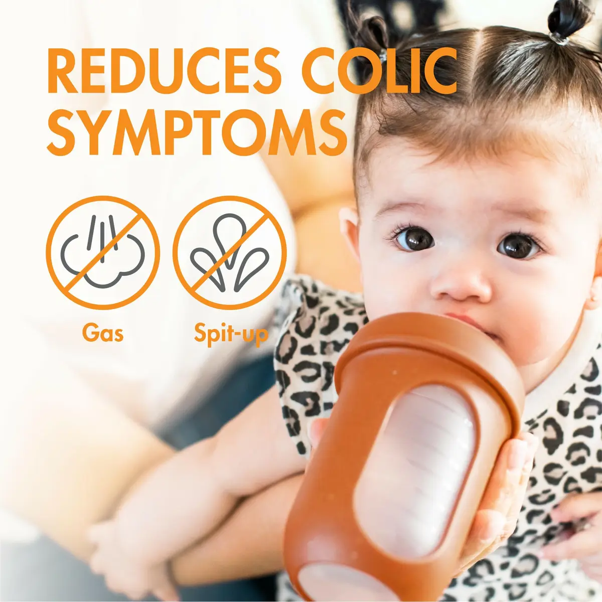 Boon Nursh Silicone Baby Bottles - Speckle - 8 Oz (237ml) - 3 Count | Air-Free Feeding Reduces Colic Symptoms - view 2