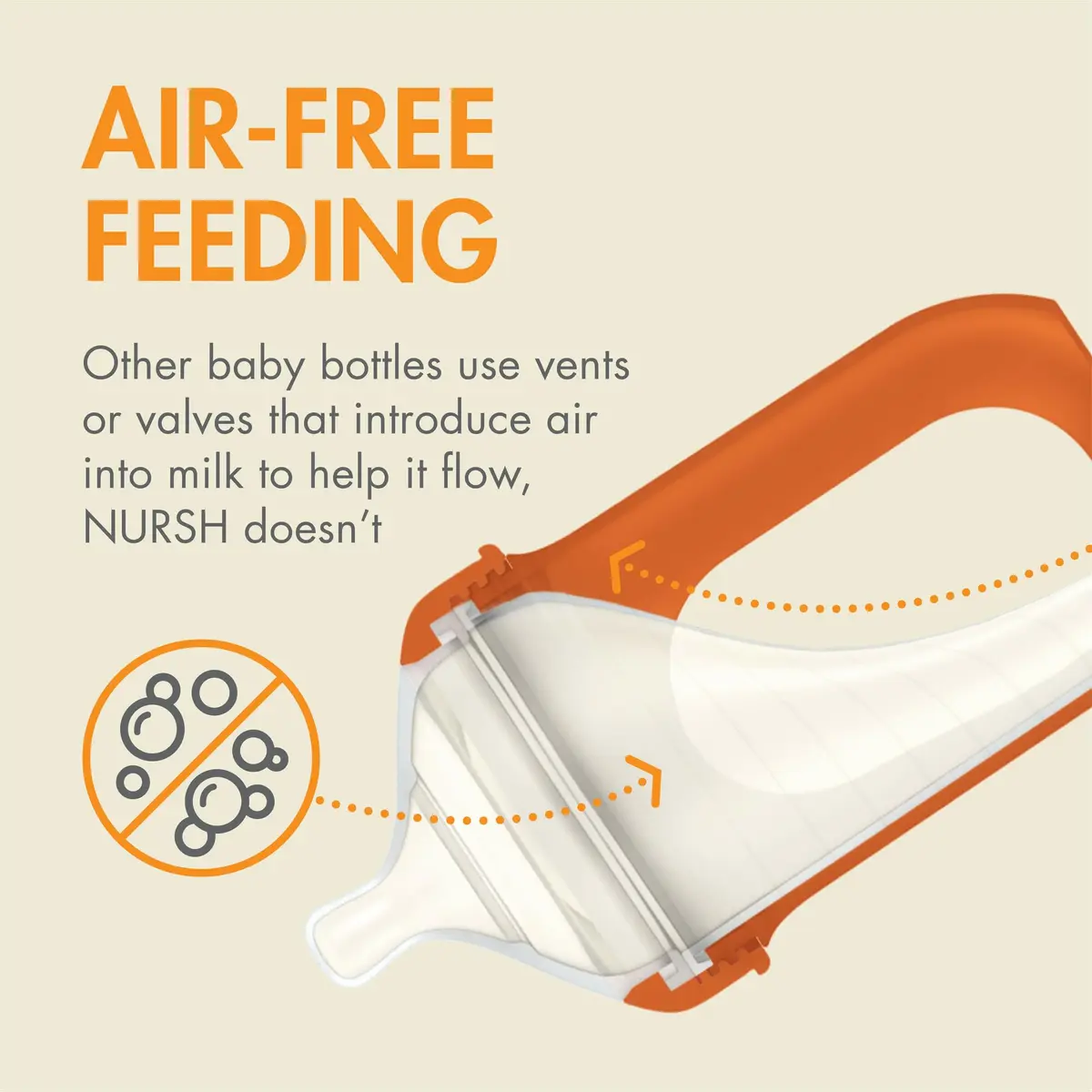 Boon Nursh Silicone Baby Bottles - Speckle - 8 Oz (237ml) - 3 Count | Air-Free Feeding Reduces Colic Symptoms - view 3
