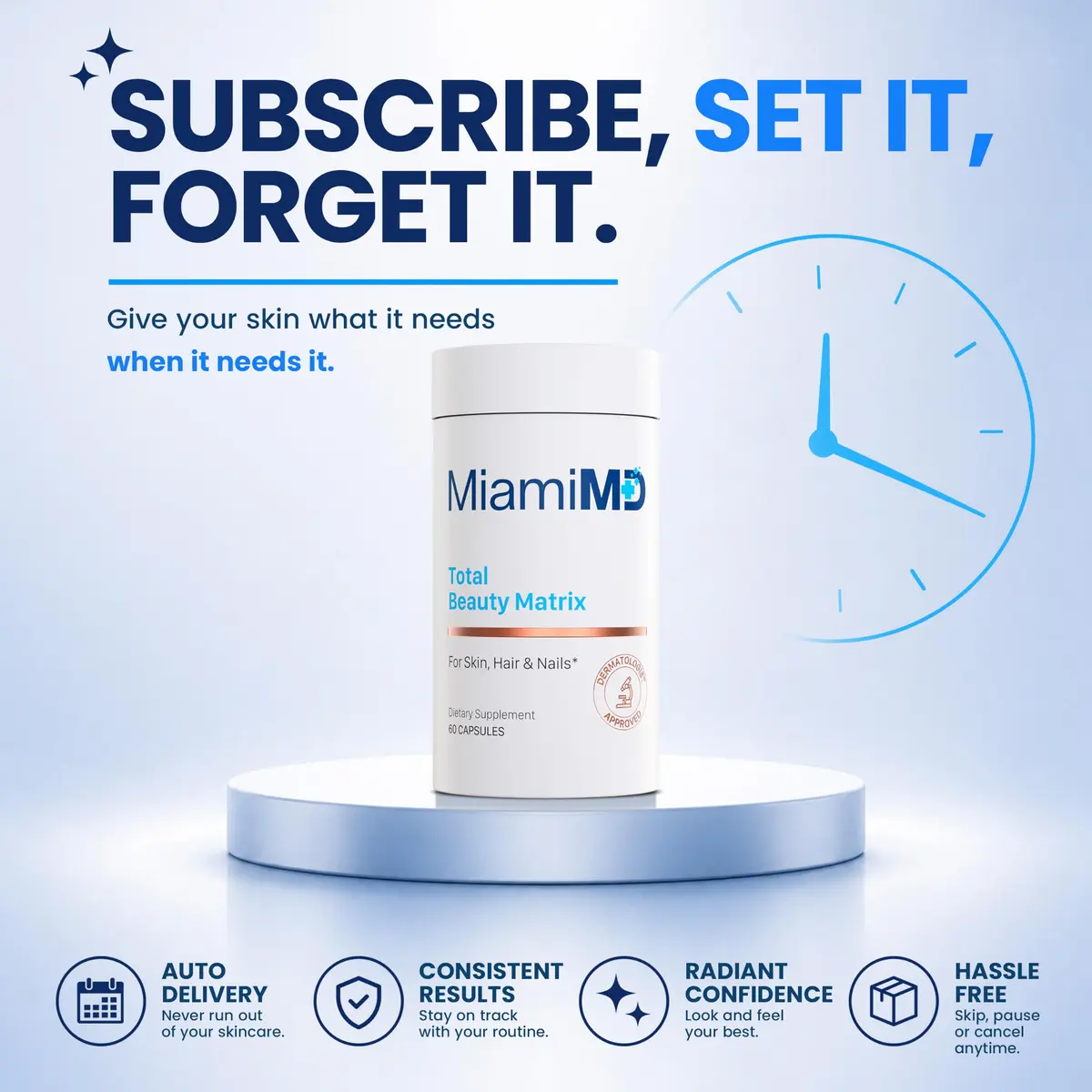 MiamiMD Total Beauty Matrix Collagen Capsules 60 Unflavored | Supports Youthful Skin & Hair - view 7