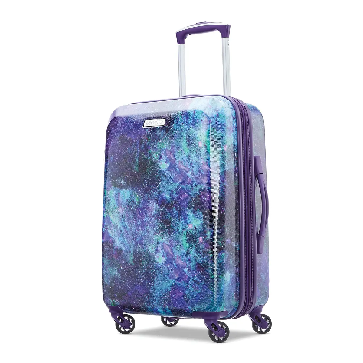 American Tourister Moonlight Hardside Expandable Luggage with Spinner Wheels, Cosmos, Carry-On 21-Inch | Durable ABS Shell & Smooth Spinner - main product image