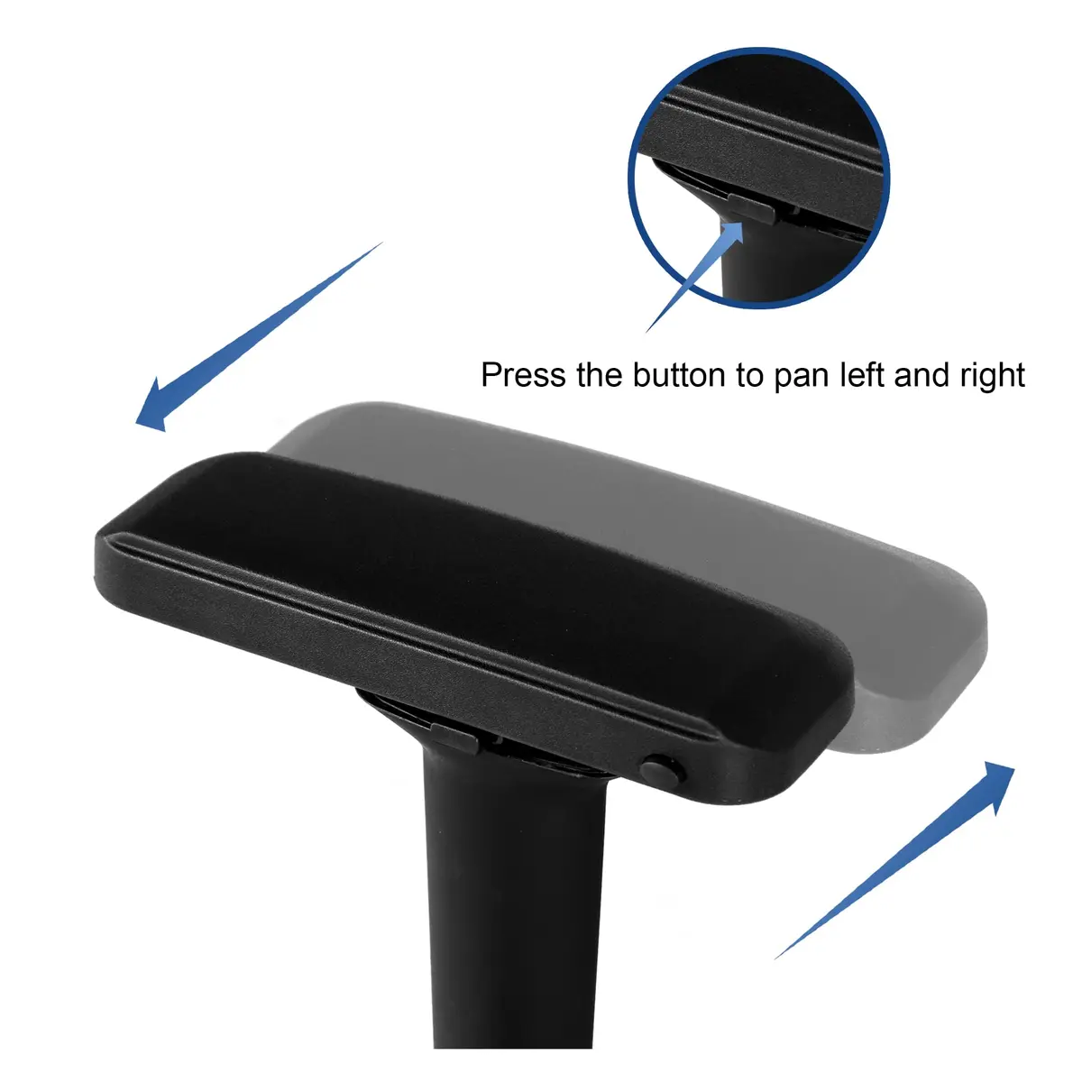 Frassie 4D Height Adjustable Chair Armrest Pair | Gaming Office Boss Chair Replacement - view 5