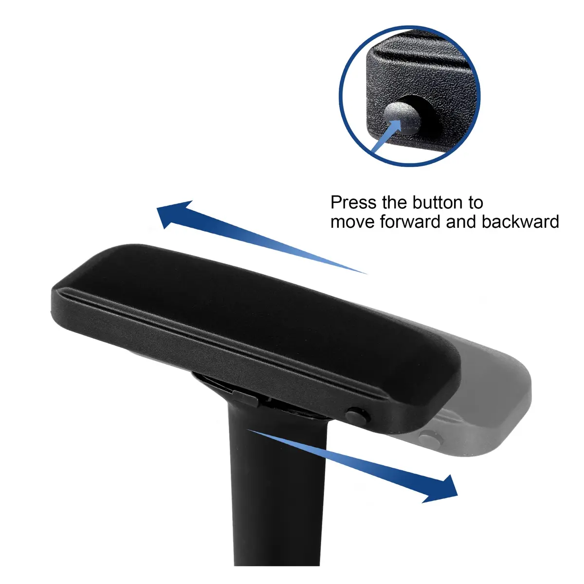 Frassie 4D Height Adjustable Chair Armrest Pair | Gaming Office Boss Chair Replacement - view 4