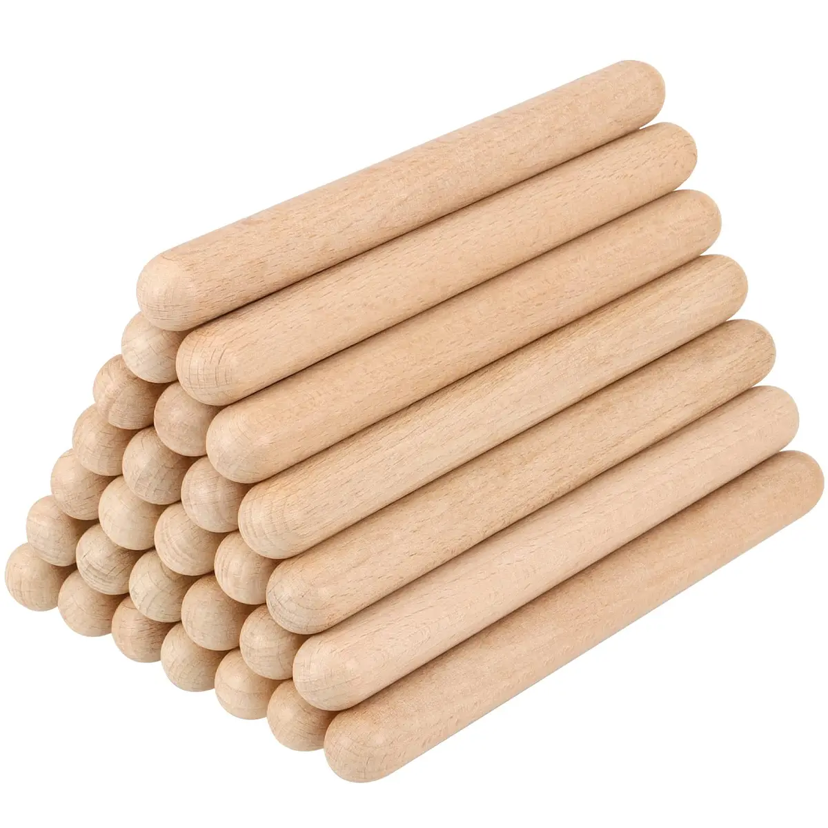 SINJEUN Wooden Rhythm Sticks 16 Pair | 8 Inch Classical Percussion Instrument for Students & Musicians - view 5