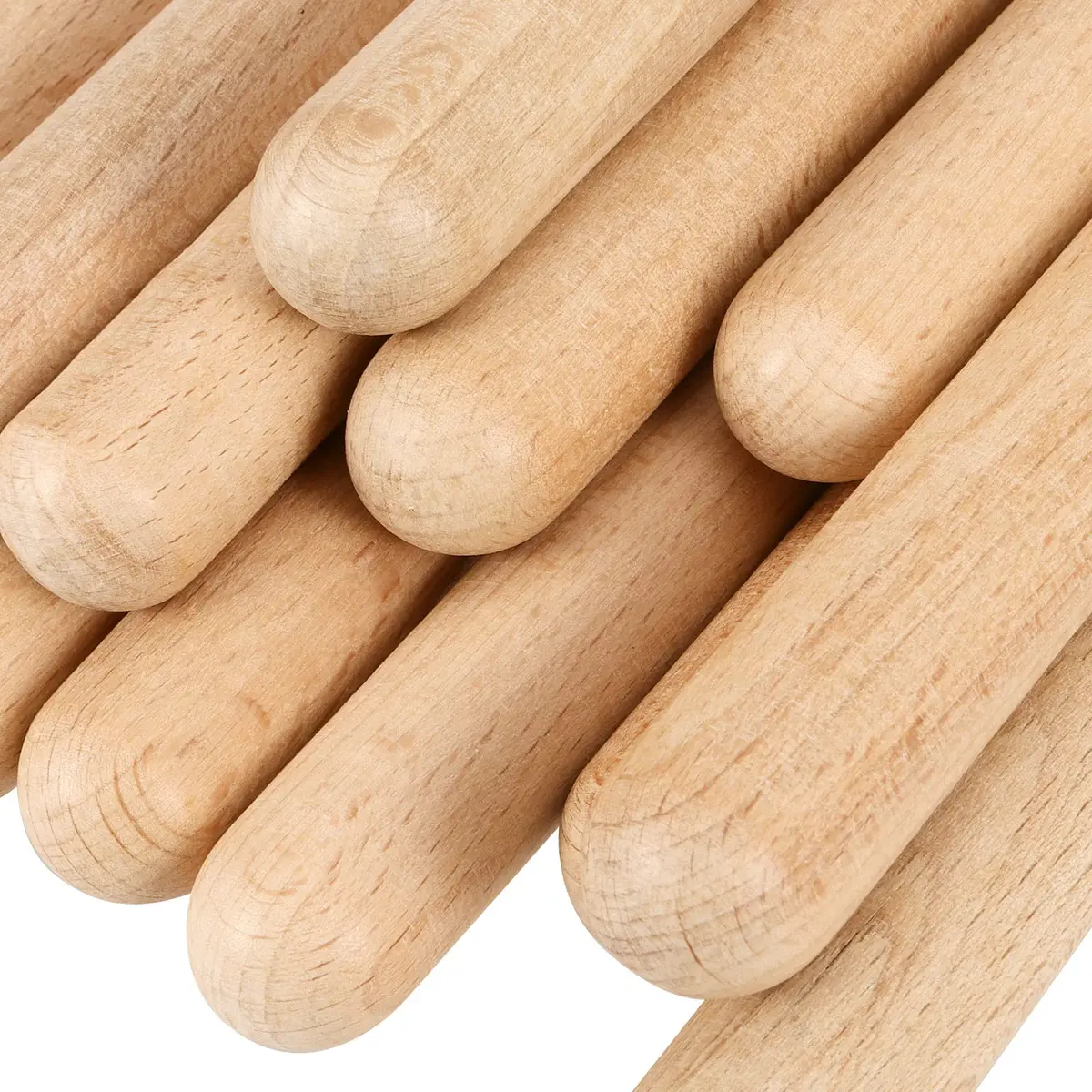 SINJEUN Wooden Rhythm Sticks 16 Pair | 8 Inch Classical Percussion Instrument for Students & Musicians - view 3