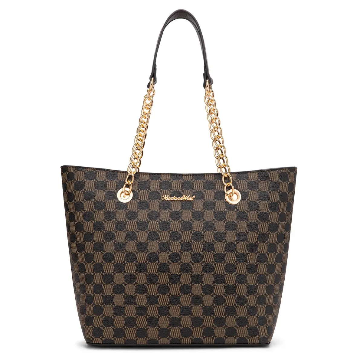 Montana West Tote Bag for Women Chain Top-handle Satchel Handbags Ladies Purses Shoulder Bags MWC-HB-0391-CF - main product image