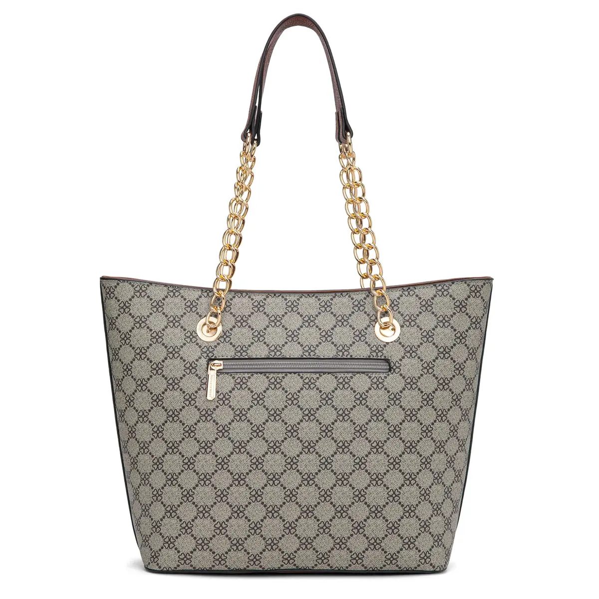 Montana West Tote Bag for Women Chain Top-handle Satchel Handbags Ladies Purses Shoulder Bags MWC-0391BR Brown Lucky Clover - view 6
