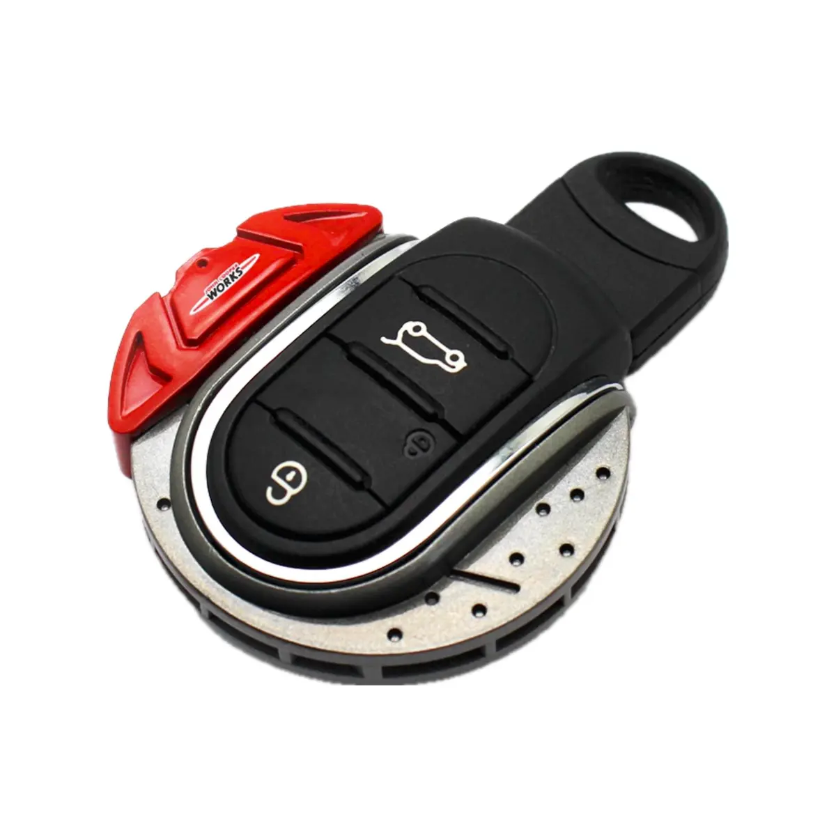 YaaGoo ABS Keychain Cover Case for Mini Cooper F54 F55 F56 F57 F60 (Red) - main product image
