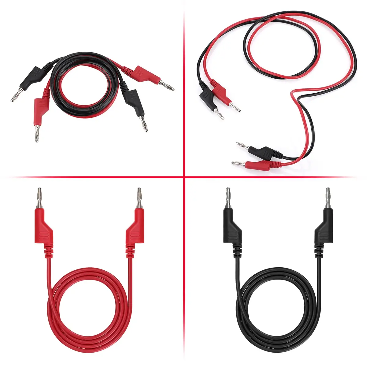 Sumnacon 2 Pcs 4mm Banana to Banana Plug Test Leads 1m (3.3Ft) | 1000V/15A Silicone Insulated - view 7