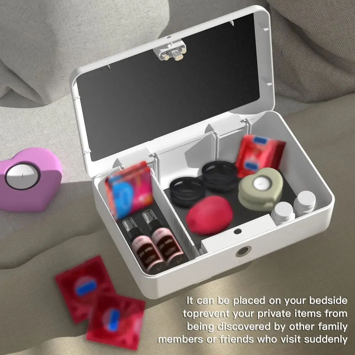 AICase Biometric Fingerprint Storage Box 22.99cm (9") | Quick Access Security for Valuables - view 8