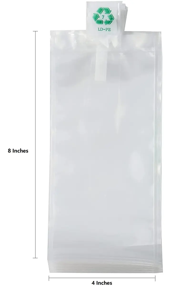 MIUPOO Clear Plastic Inflatable Air Bags 4x8 Inches (50-Pack) | Void Fill Packaging Cushion Protector - view 3